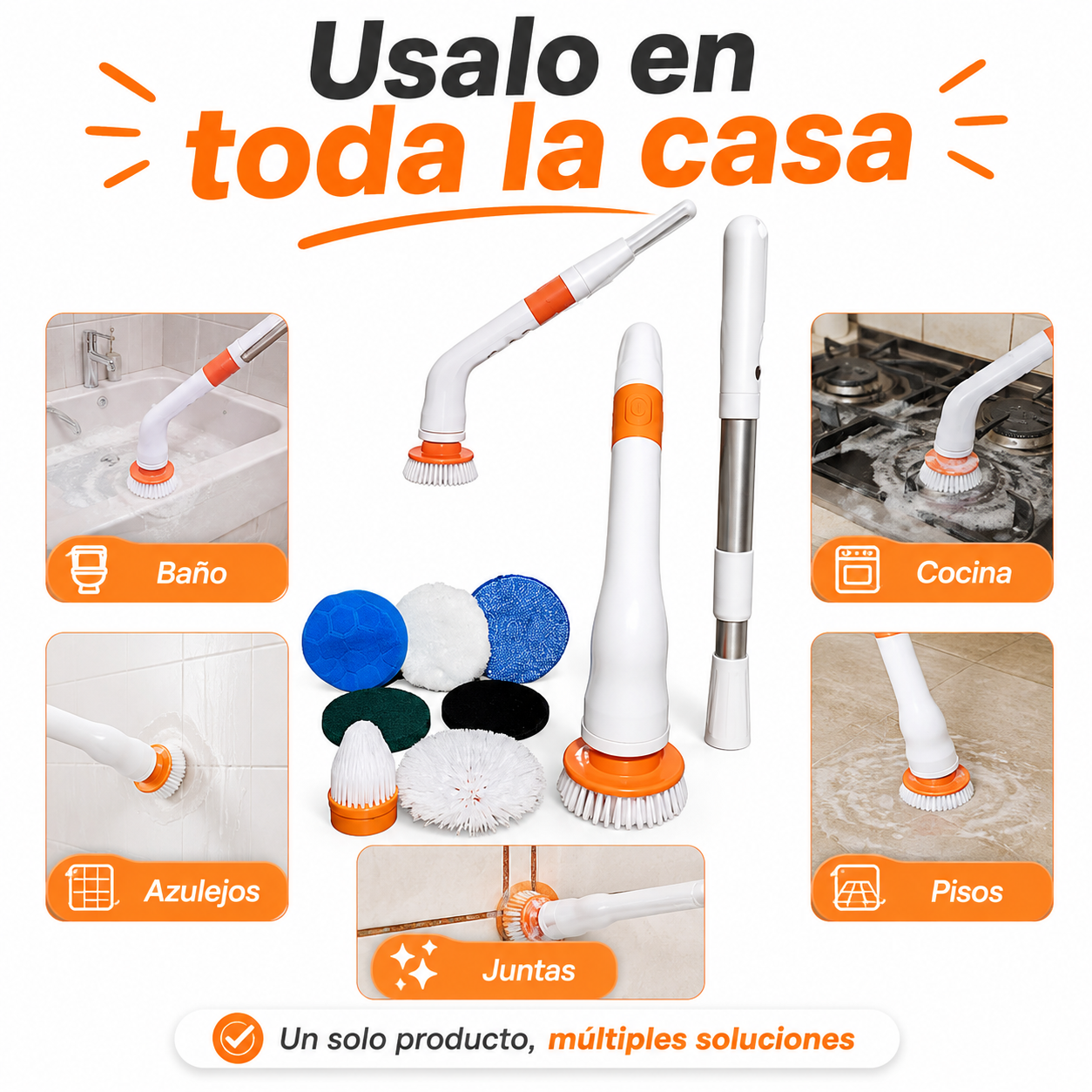 Usos del cepillo eléctrico en toda la casa